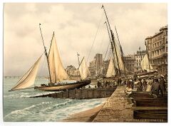 (Yachts starting, Hastings, England) (LOC)